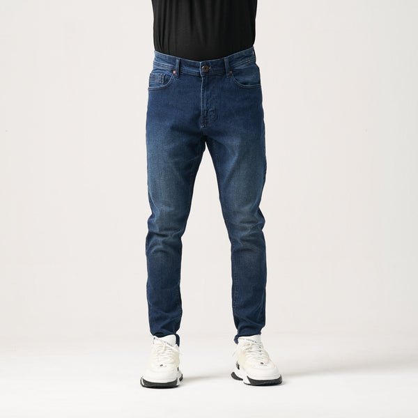 MENS DENIM LONG PANT-DARK BLUE