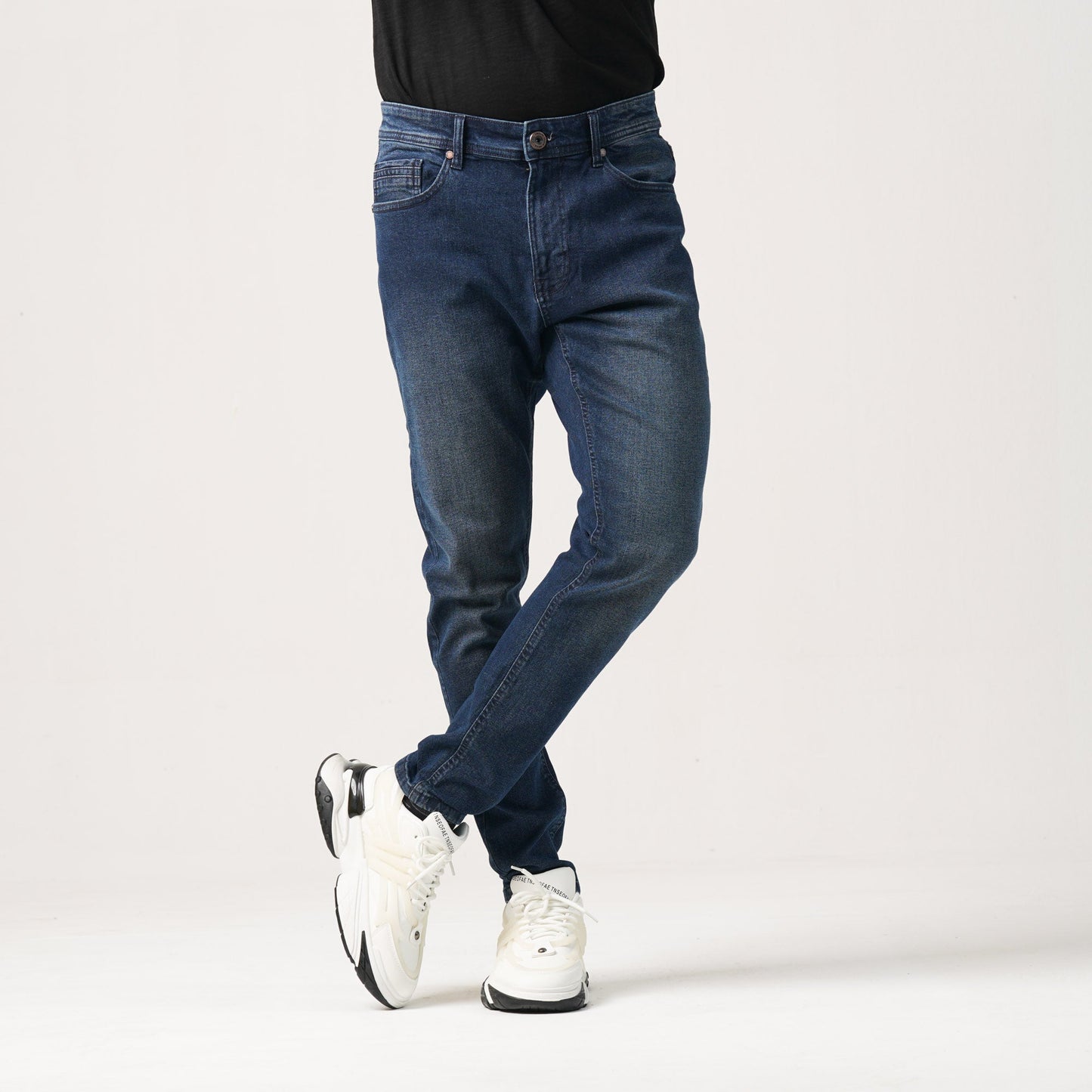 MENS DENIM LONG PANT-DARK BLUE