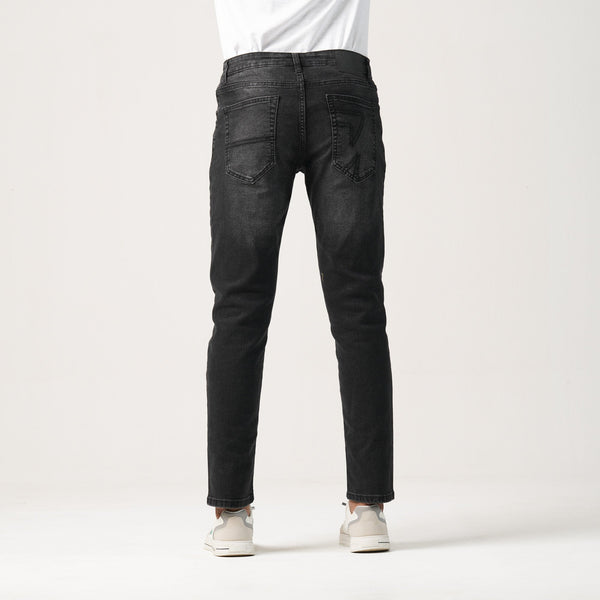 MENS DENIM LONG PANT-BLACK