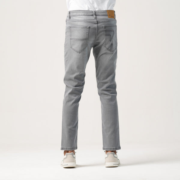 MENS DENIM LONG PANT-GREY