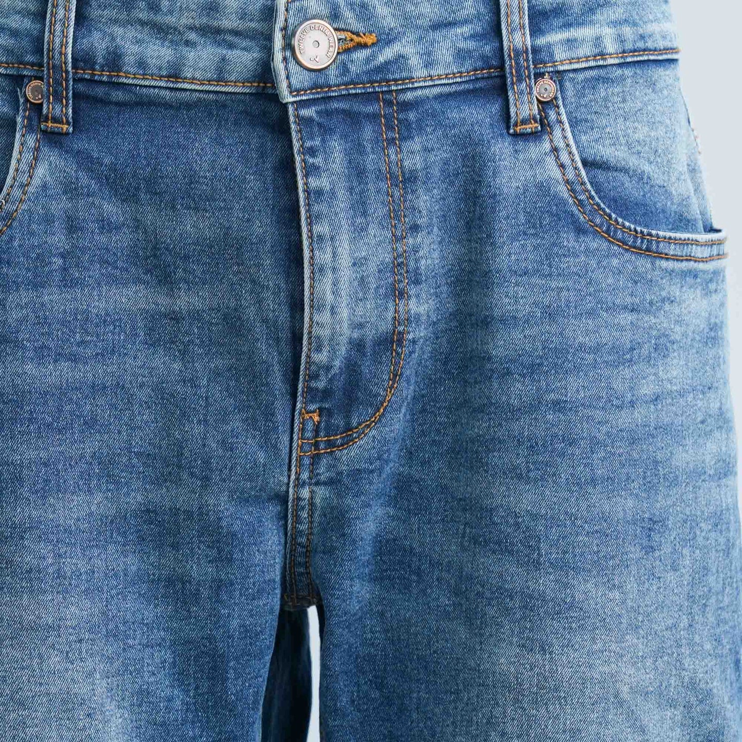 Men's Blue Denim Long Pant