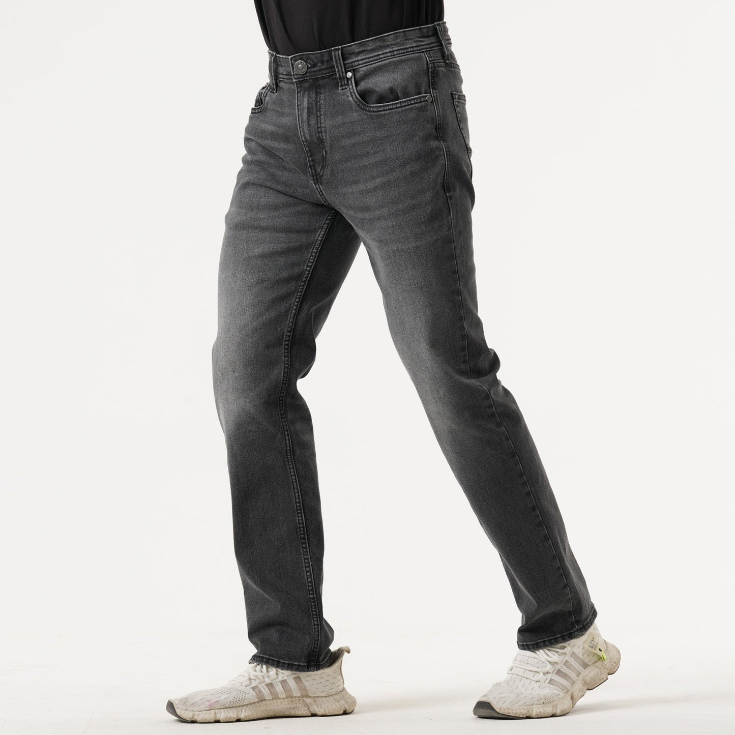 Mens Light Grey Denim Pants
