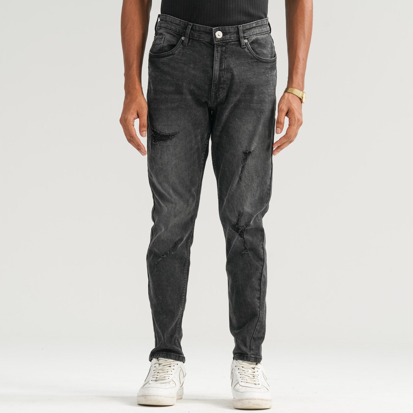 Mens Grey Denim Pant