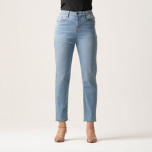 Load image into Gallery viewer, LADIES DENIM LONG PANT-BLUE
