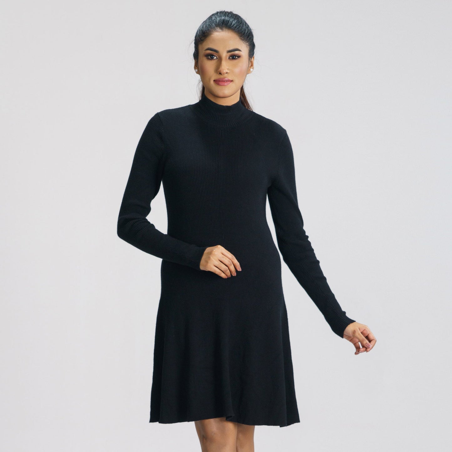 Womens Black Sweater Dress