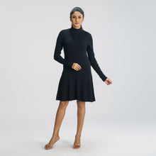 Load image into Gallery viewer, Women&#39;s Black Sweater Dress
