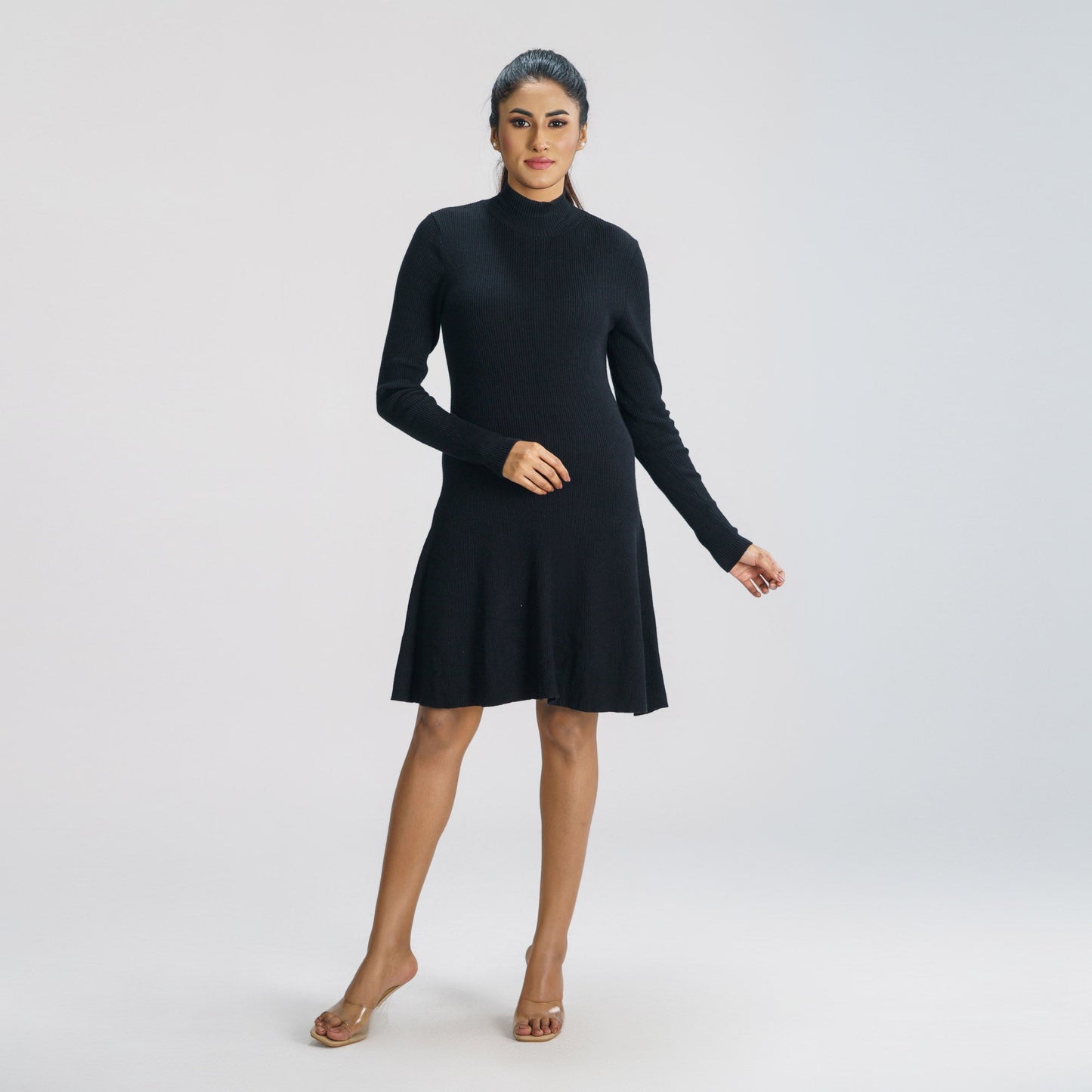 Womens Black Sweater Dress