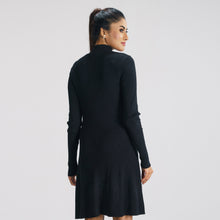 Load image into Gallery viewer, Women&#39;s Black Sweater Dress
