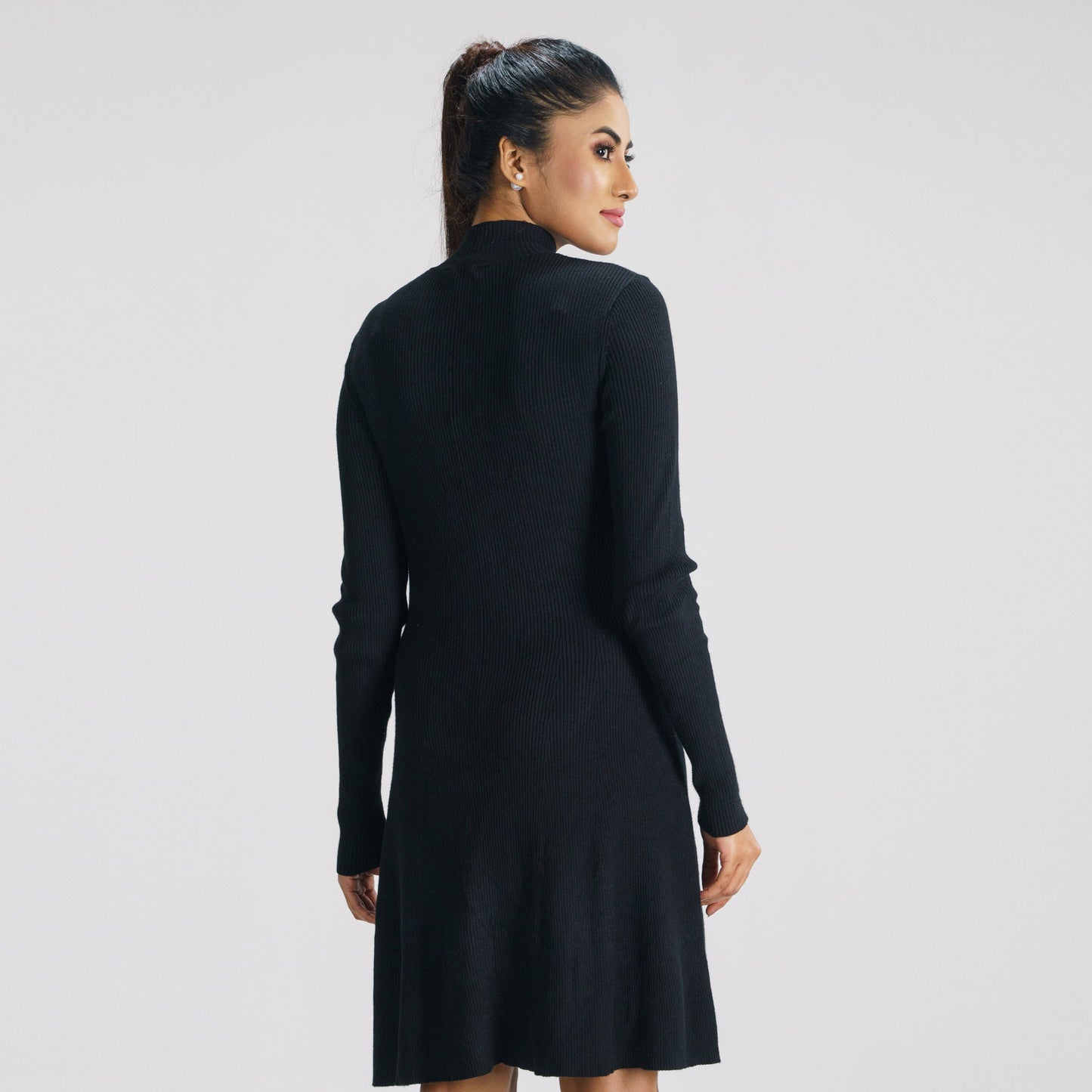 Womens Black Sweater Dress