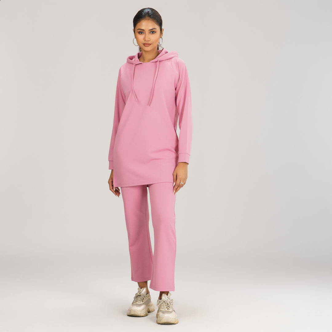 Women's Pink Hoodie Joggers Set