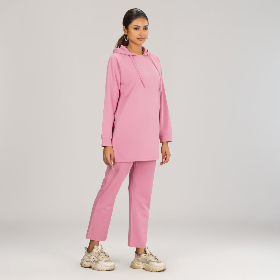 Women's Pink Hoodie Joggers Set