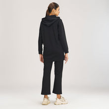 Load image into Gallery viewer, Women&#39;s Black Hoodie Joggers Set
