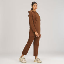 Load image into Gallery viewer, Women&#39;s Brown Hoodie Joggers Set
