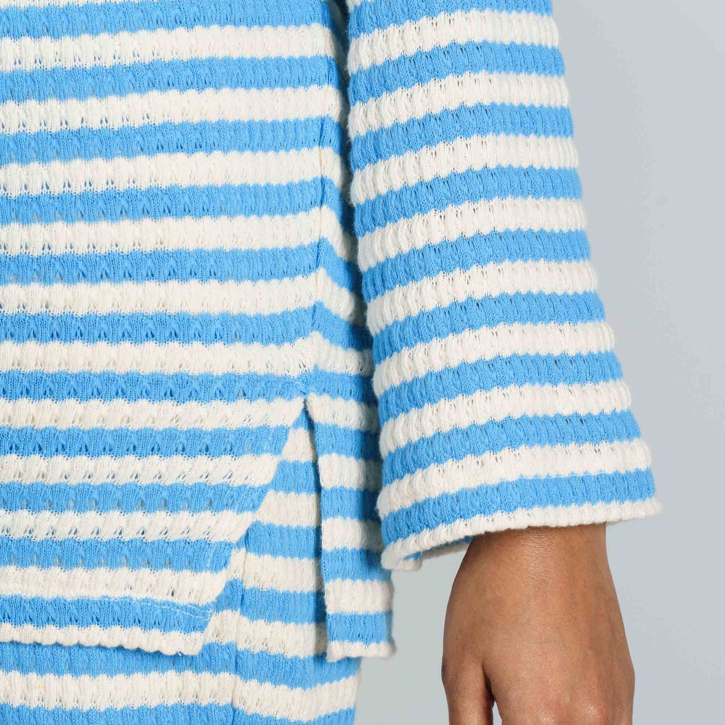 Women's hoodie Joggers Set -Blue & White