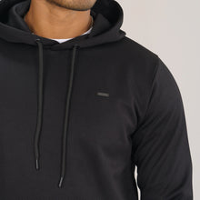 Load image into Gallery viewer, Men&#39;s Black Jacquard Hoodie
