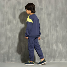 Load image into Gallery viewer, Boys Sweatshirt- Navy &amp; Neon
