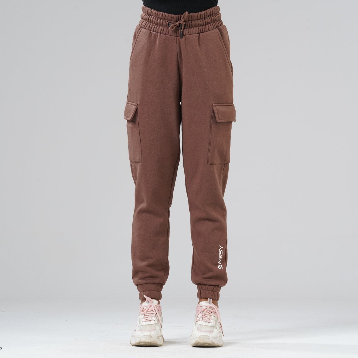 Womens Brown Joggars