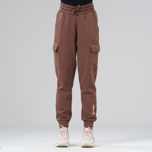 Womens Brown Joggars