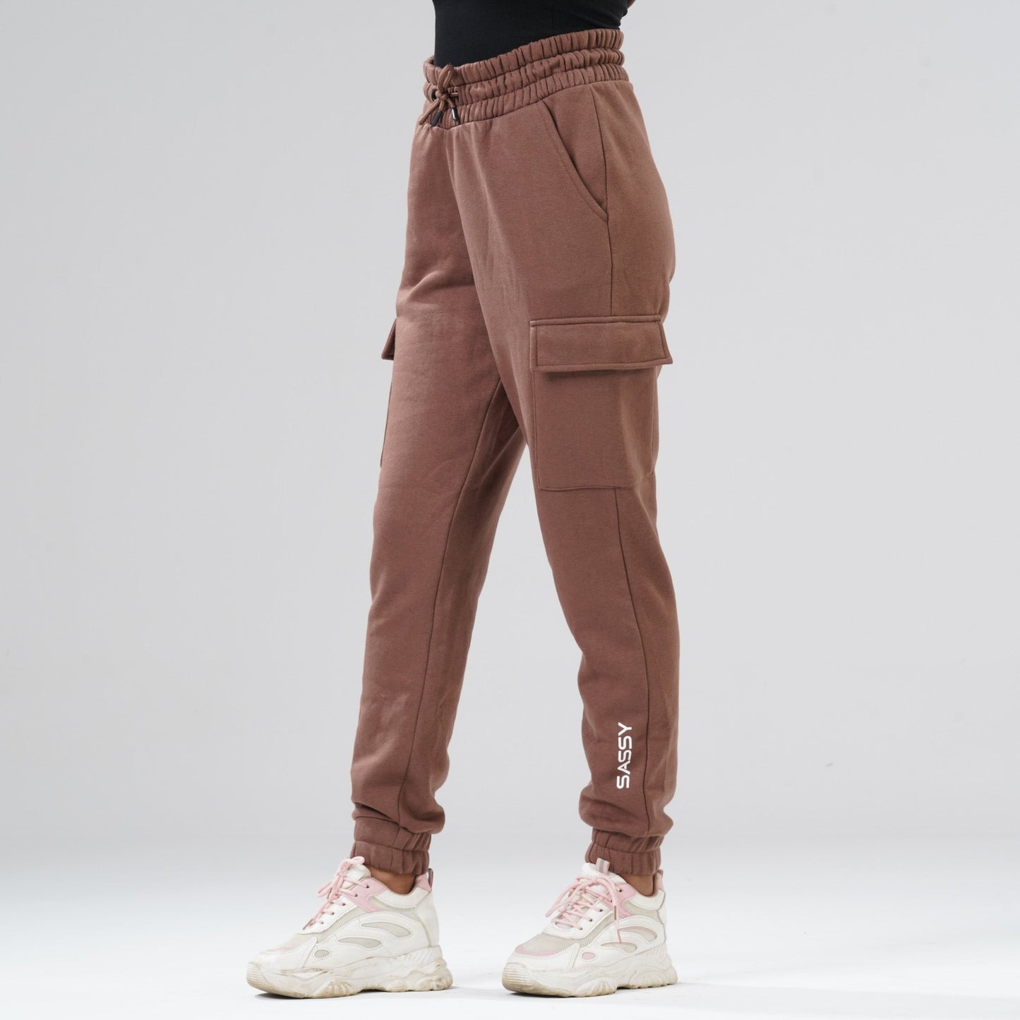 Womens Brown Joggars