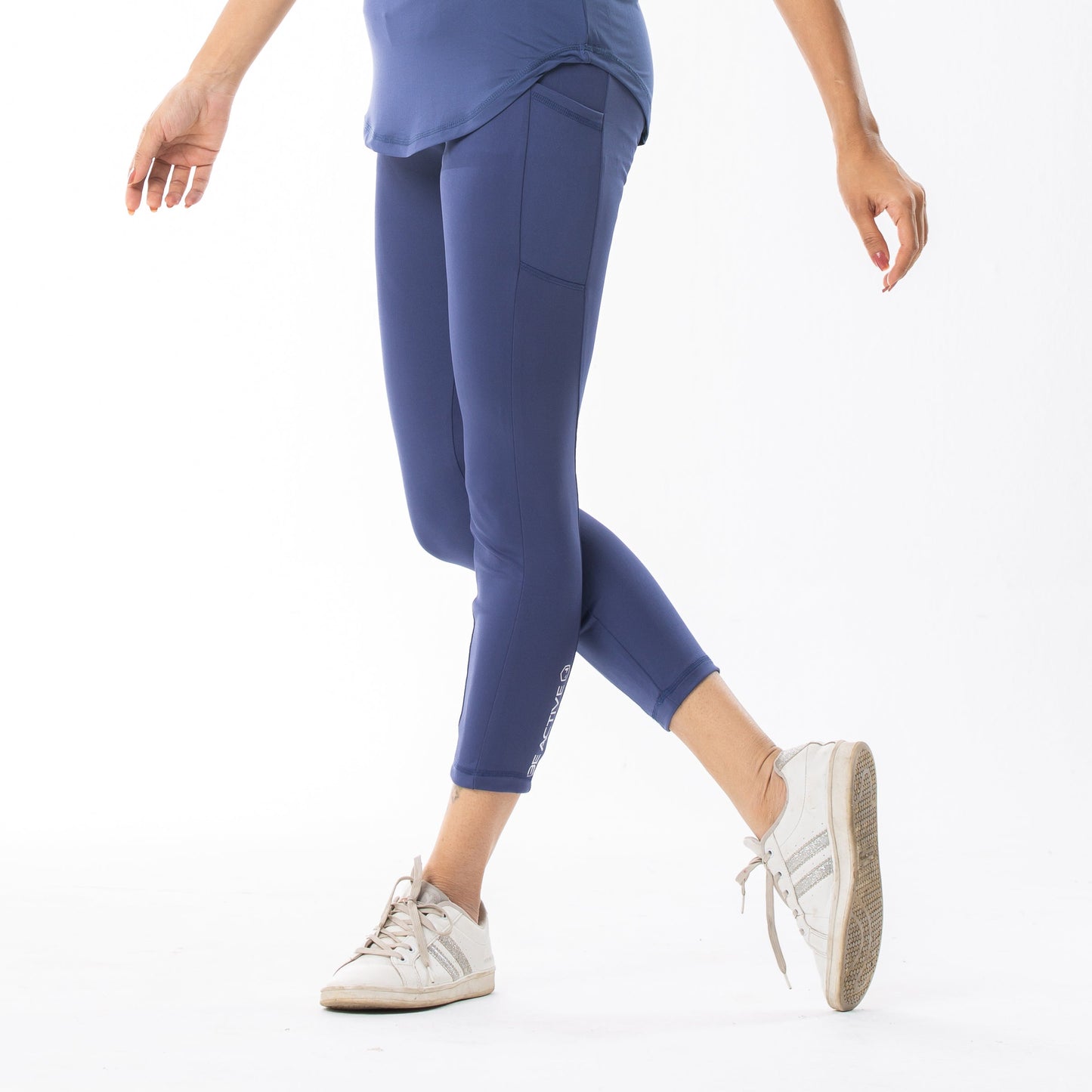 Womens Blue Leggings