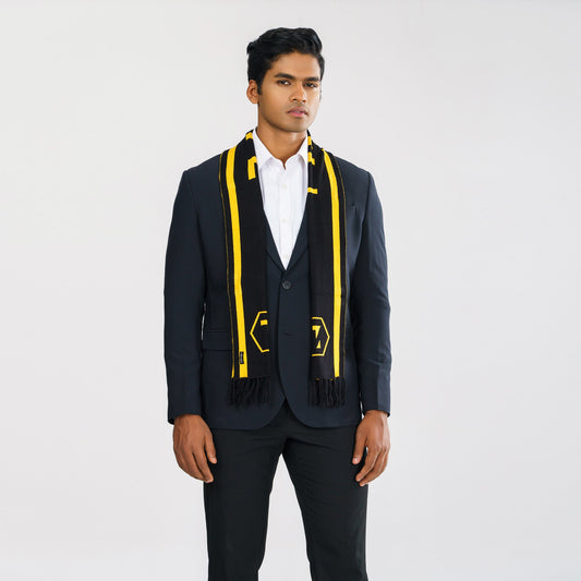 Mens Black& Mustard Muffler