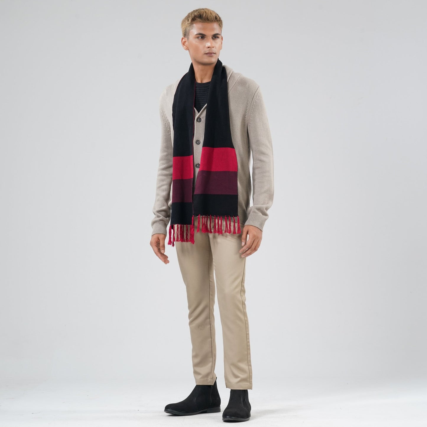 Mens Maroon Muffler