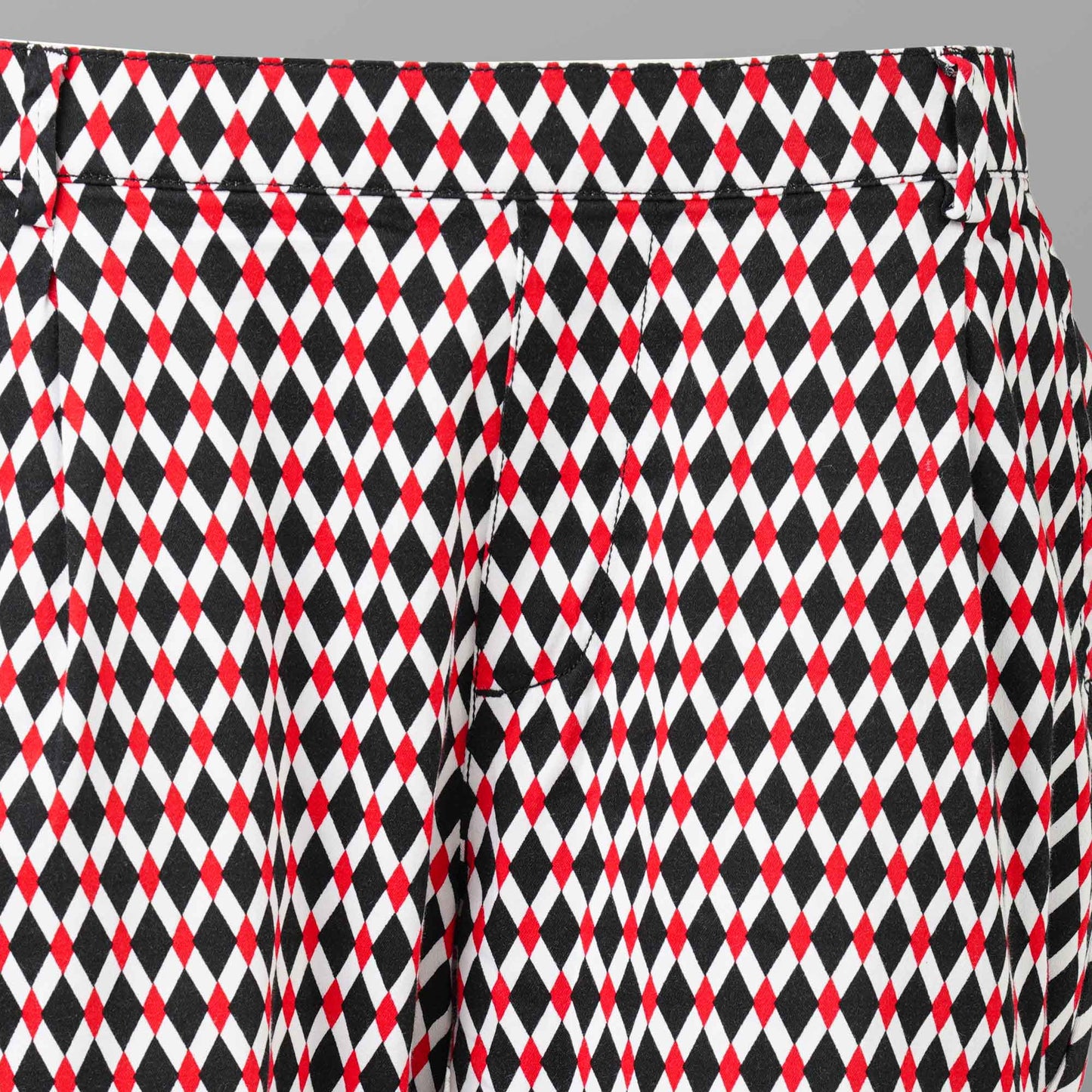 Women Black & Red Pant