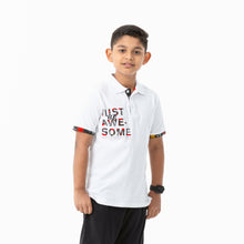 Load image into Gallery viewer, Boys White Polo T-Shirt
