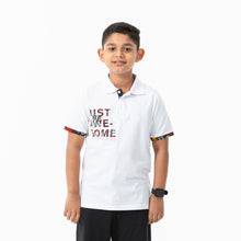 Load image into Gallery viewer, Boys White Polo T-Shirt
