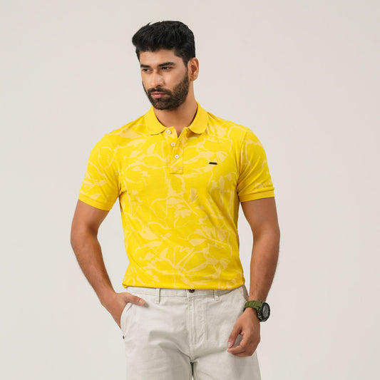 Mens Mustard Polo