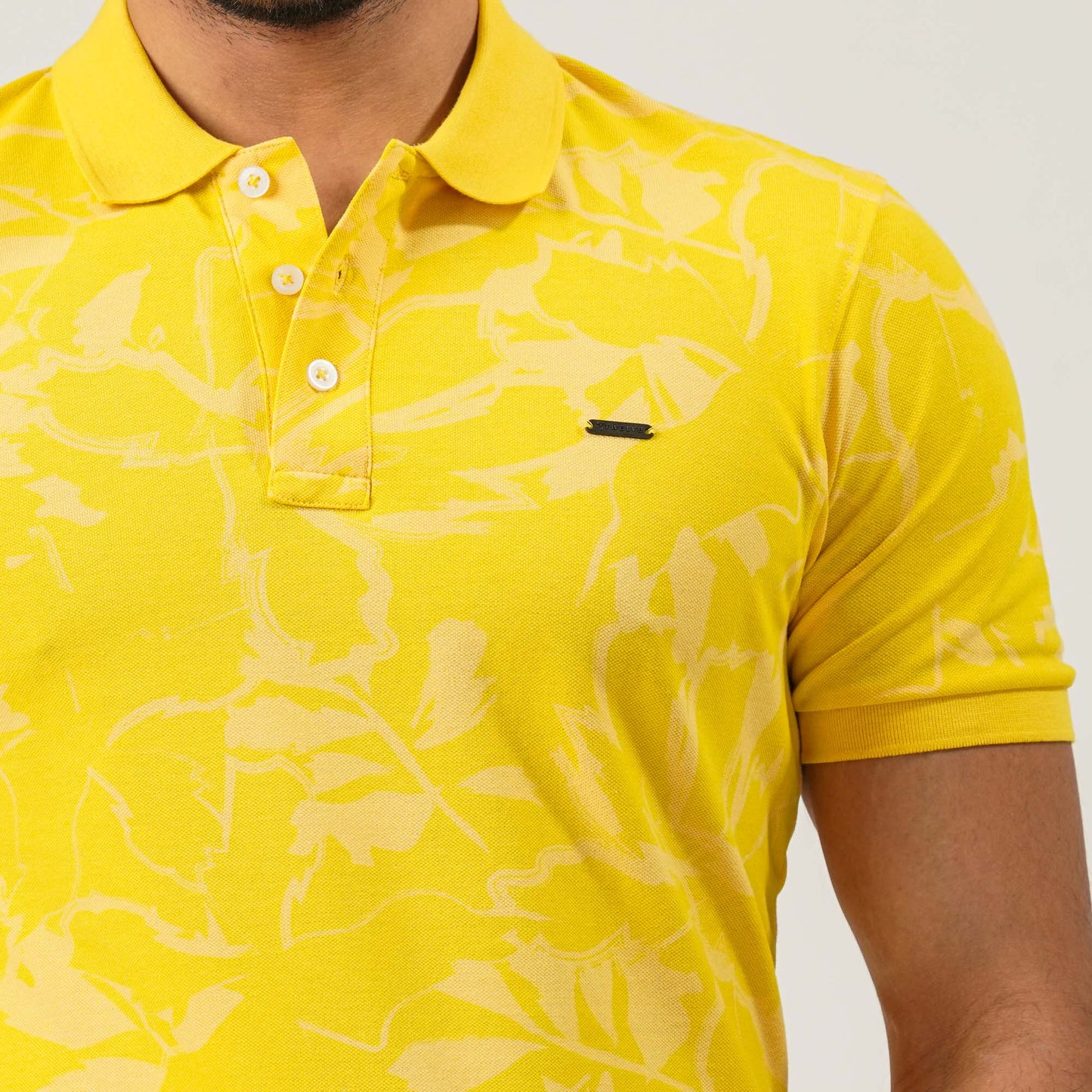Mens Mustard Polo