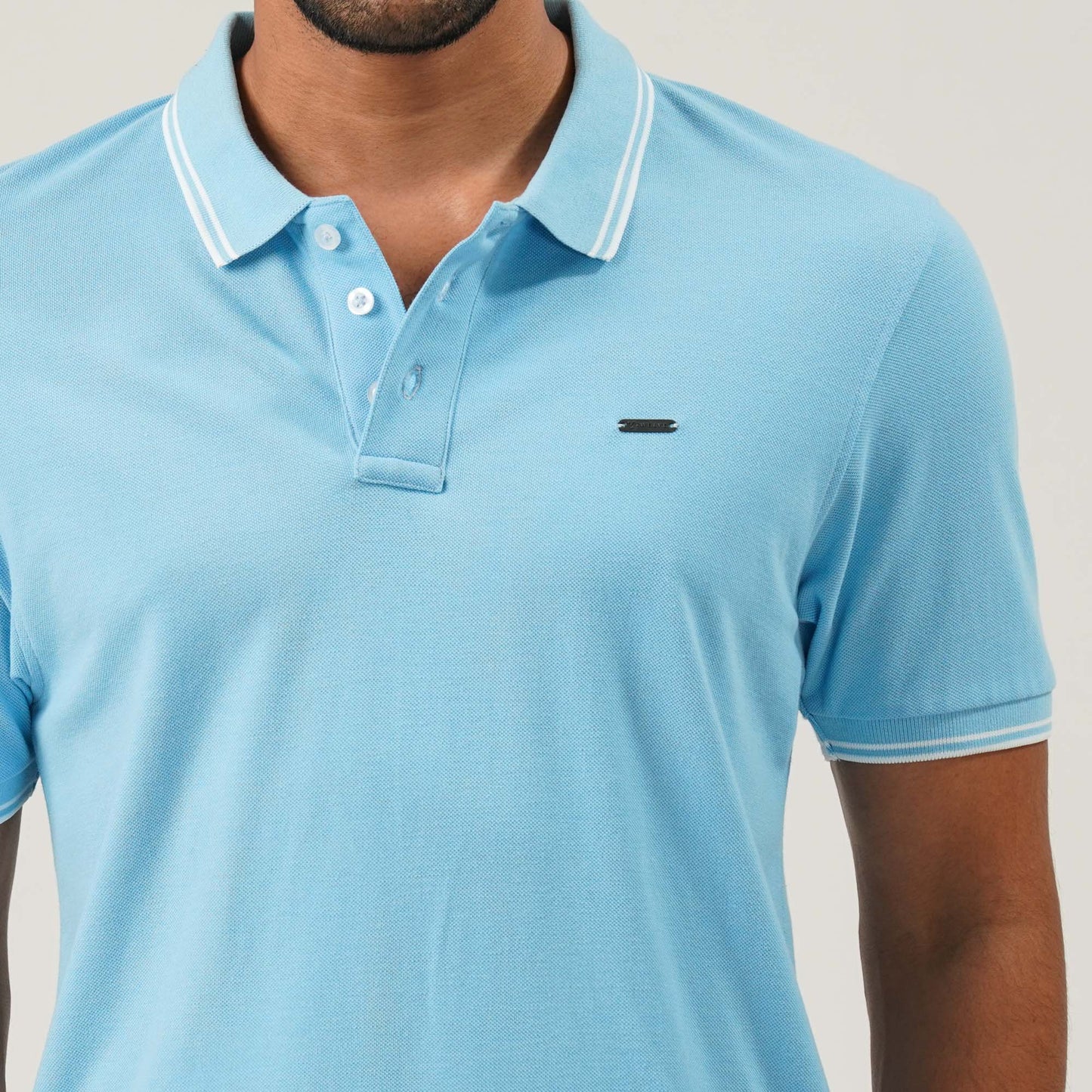 Mens Light Blue Polo