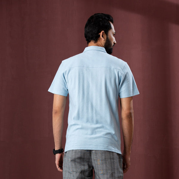 MENS POLO-LIGHT BLUE