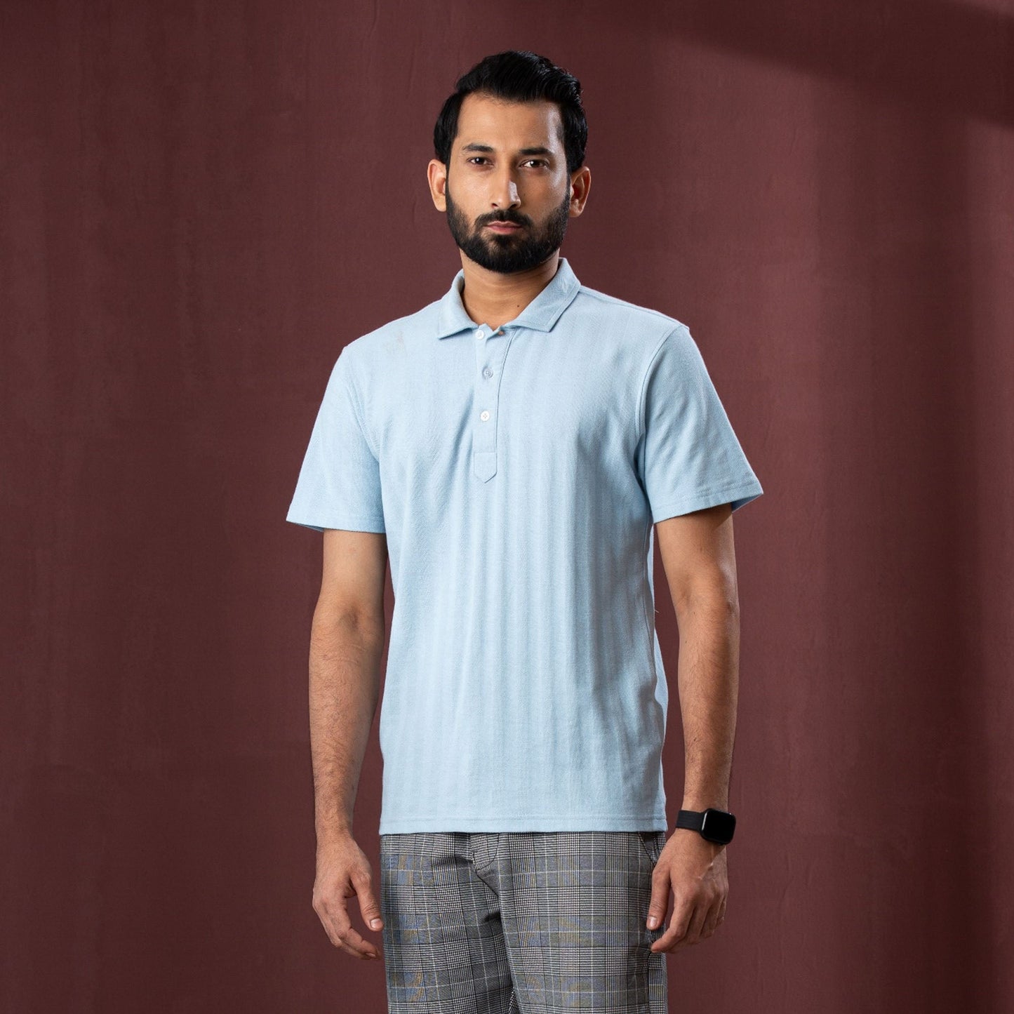 Mens Light Blue Polo
