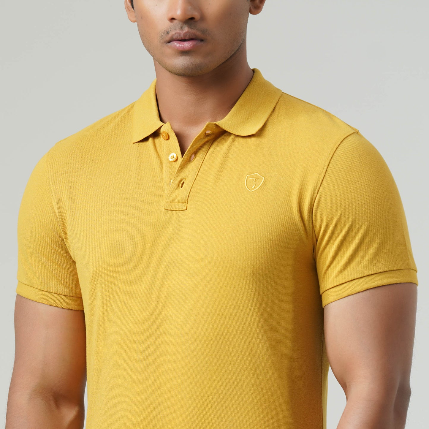 Mens Mustard Polo Shirt