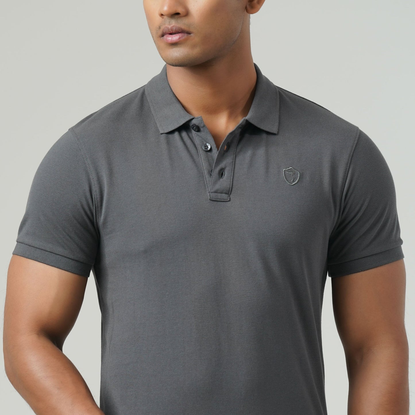Mens Dark Grey Polo Shirt
