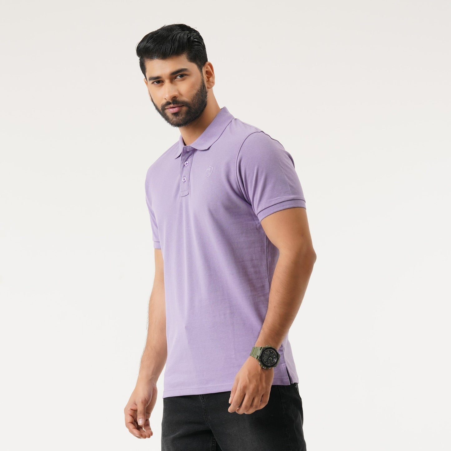 Mens Lavender Polo Shirt