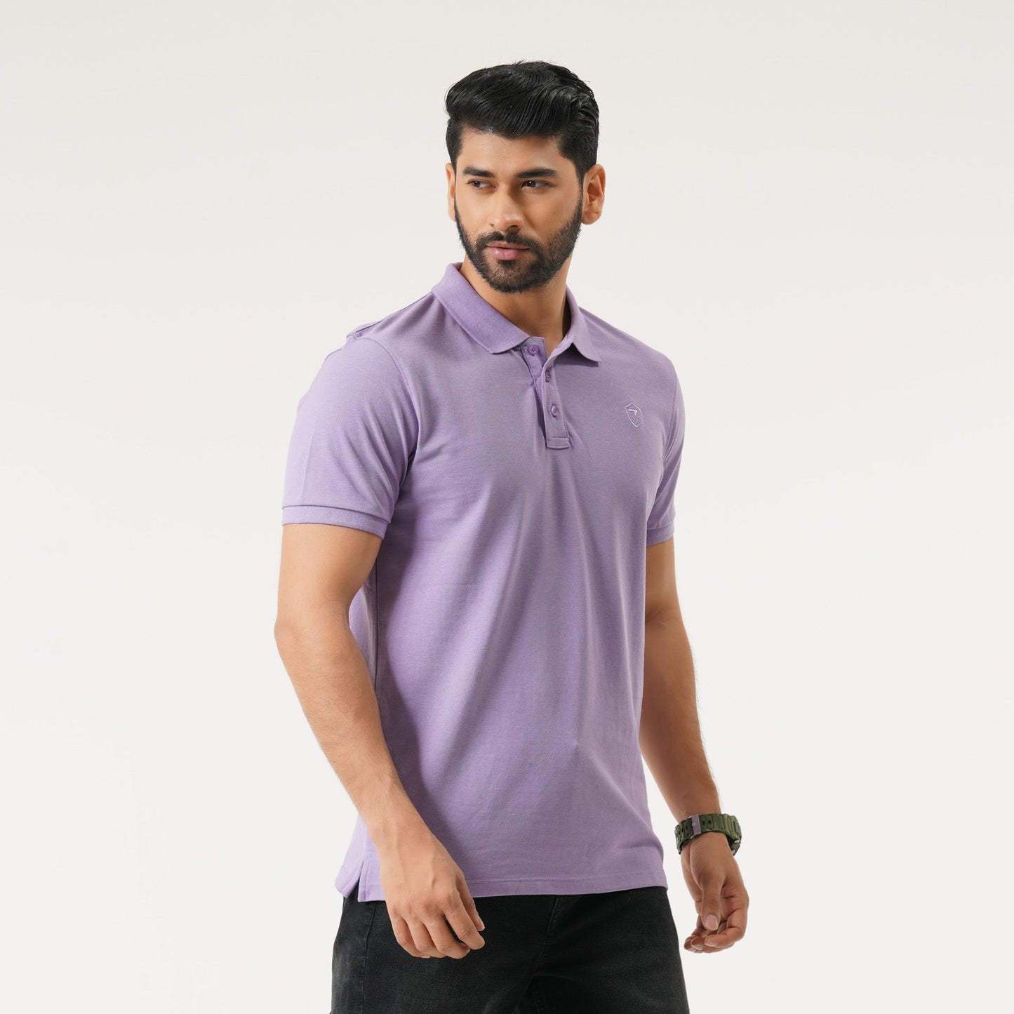 Mens Lavender Polo Shirt