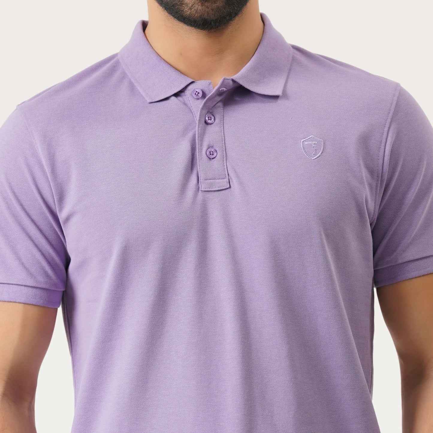Mens Lavender Polo Shirt