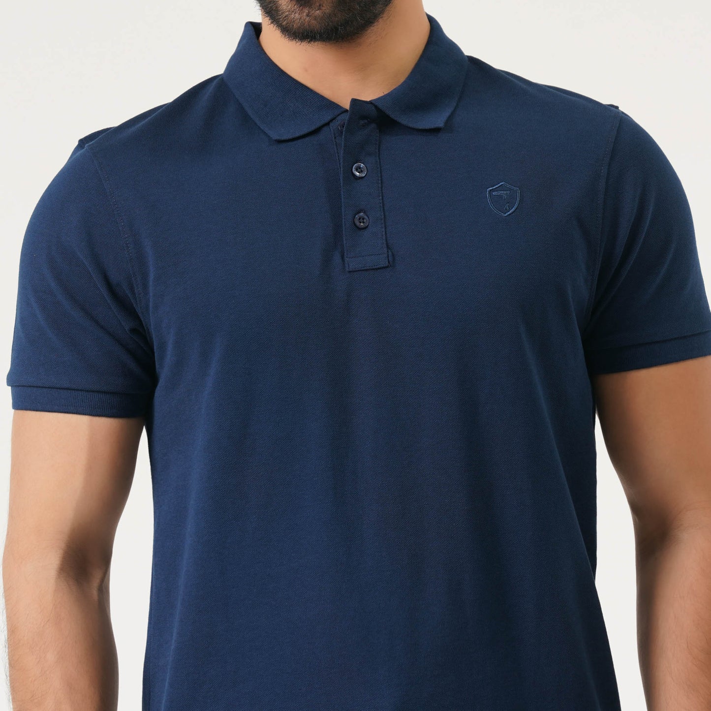 Mens Navy Blue Polo Shirt