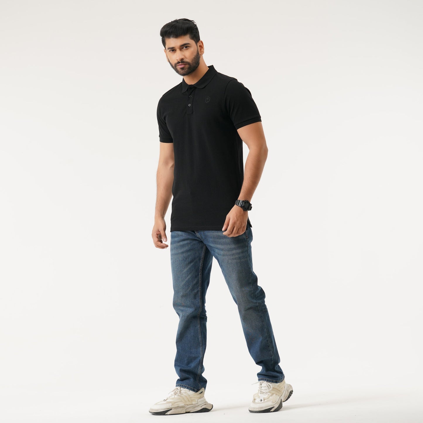 Mens Black Polo Shirt