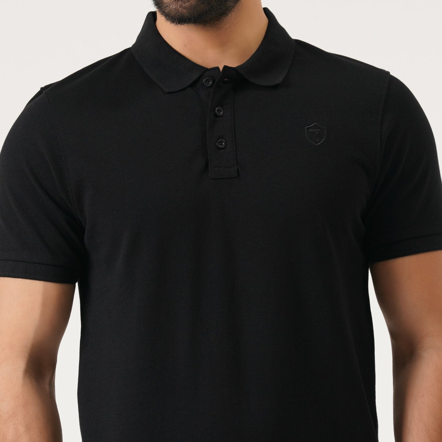 Mens Black Polo Shirt