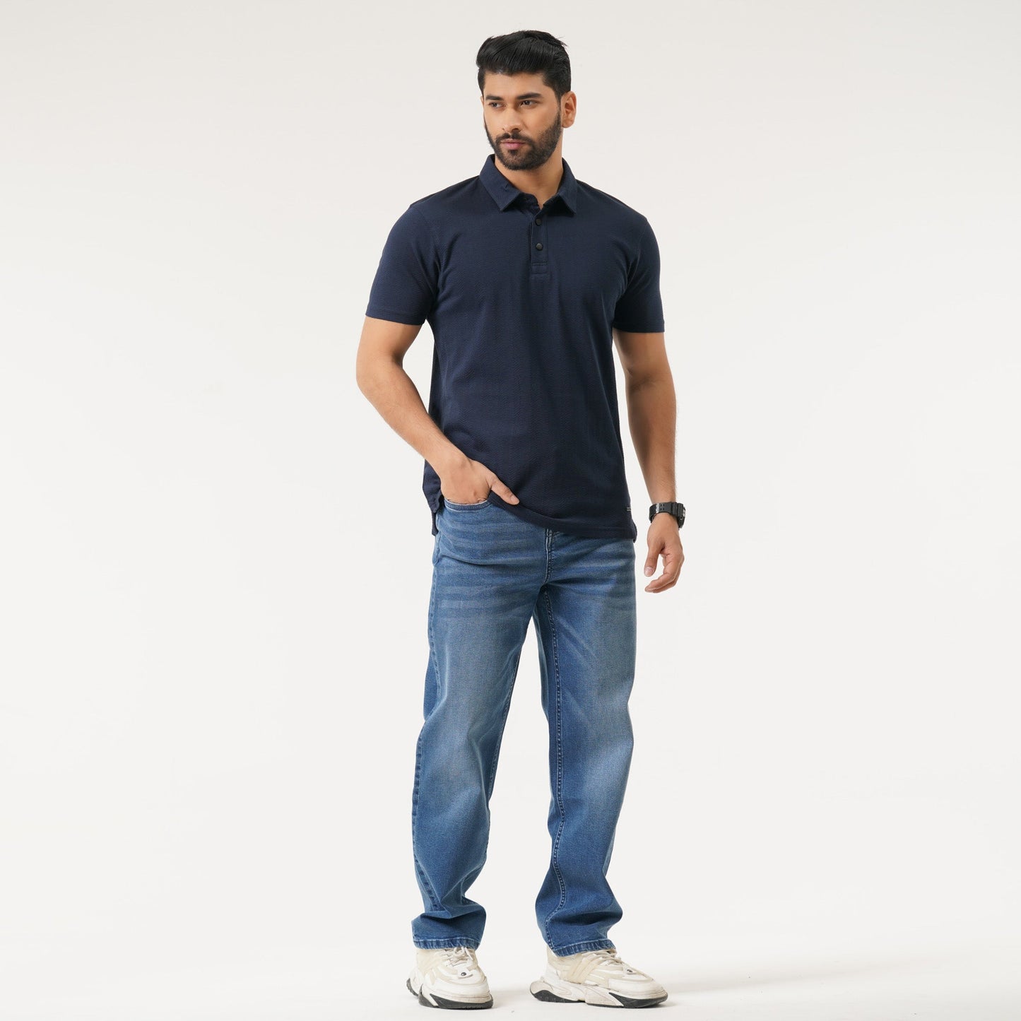 Mens Navy Polo T-Shirt