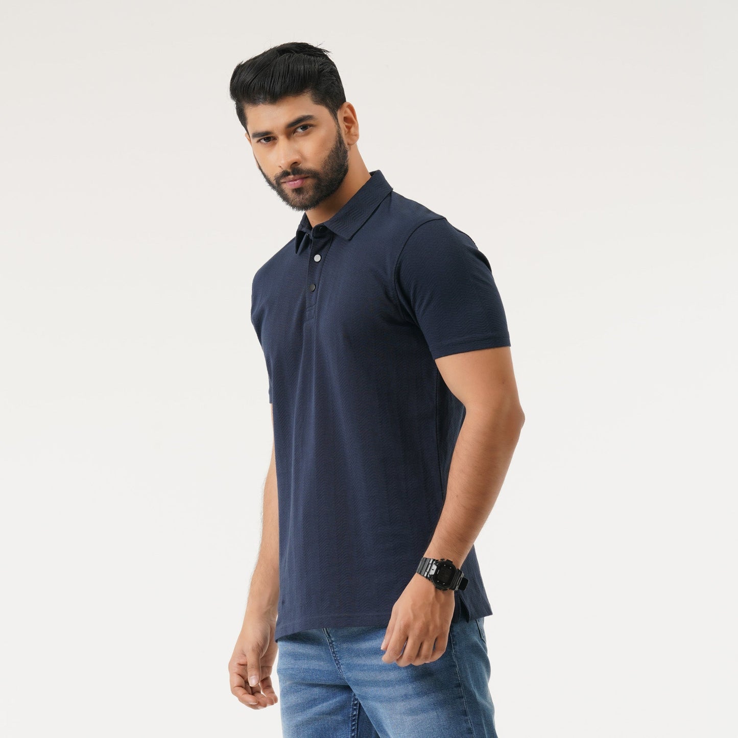 Mens Navy Polo T-Shirt