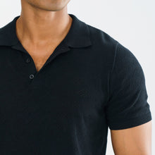 Load image into Gallery viewer, Men&#39;s Black Sweater Polo
