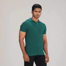 Load image into Gallery viewer, Men&#39;s Green Sweater Polo
