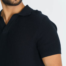 Load image into Gallery viewer, Men&#39;s Black Sweater Polo
