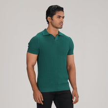 Load image into Gallery viewer, Men&#39;s Green Sweater Polo
