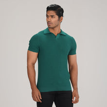 Load image into Gallery viewer, Men&#39;s Green Sweater Polo
