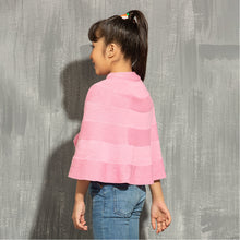 Load image into Gallery viewer, Girls Poncho- Pink
